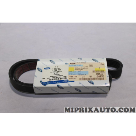 Courroie accessoire 6PK1030 Ford original OEM 1692105 AM5Q-6C301-EA 