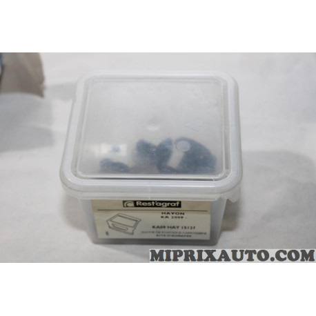 Kit agrafes attache fixation hayon de coffre Restagraf Ford original OEM KA09HAY15137 pour ford ka 2 II 
