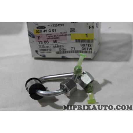 Durite tuyau carburant injecteur Ford original OEM 1386246 4M5Q9C93BG 