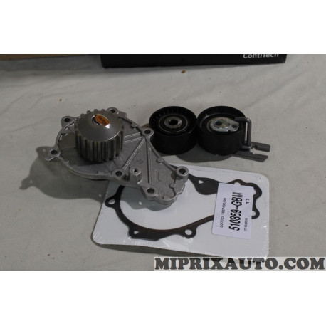 Ensemble pompe à eau + galets tendeur + enrouleur (courroie distribution non incluse) Continental Citroen Peugeot original OEM 