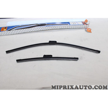 Jeu 2 balais essuie glace souple 600MM + 350MM Ford original OEM 1736916 BS5JS17528AA 