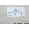 Etiquette autocollante information Ford original OEM 1901649 BK21V255A98AA