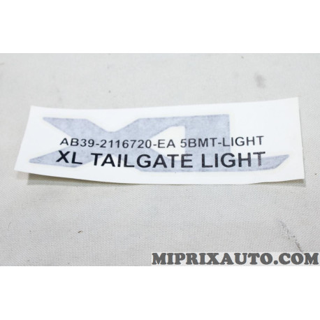 Autocollant decoration XL Ford original OEM 1780912 AB39-2116720-EA5BMT 