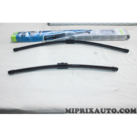Jeu 2 balais essuie glace souple 580MM + 450MM Valeo Fiat Lancia Alfa Romeo original OEM VM357 574371 pour alfa romeo 159 brera 