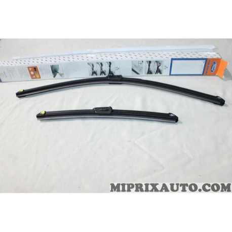 Jeu 2 balais essuie glace souple 600MM + 350MM Ford original OEM 1736916 BS5JS17528AA pour ford ka 