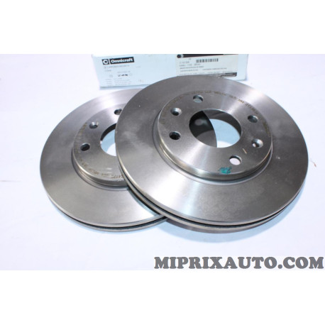 Jeu 2 disques de frein 247mm diametre Omnicraft Citroen Peugeot original OEM 2133938 HAMJ1125EAA pour peugeot 206 