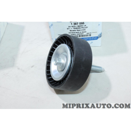 Galet enrouleur courroie accessoire Ford original OEM 1387066 4S7Q-19A216-JA 