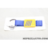 Porte clés bleu et jaune Fiat Lancia Alfa Romeo original OEM 6002351797