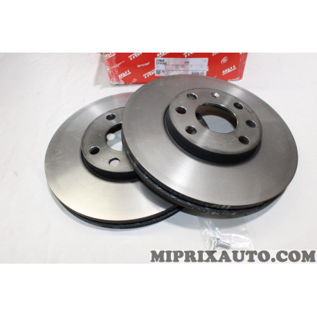 Jeu 2 disques de frein 256mm TRW Opel Chevrolet original OEM DF4042 