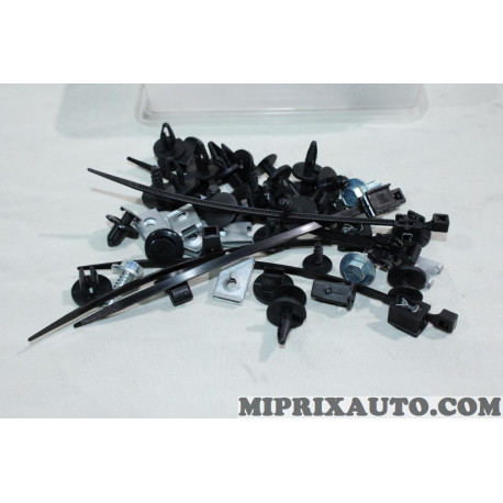 Pack agrafes attache fixation parechocs avant Restagraf Ford original OEM F109 BAV 15143 pour ford fiesta partir de 2009 
