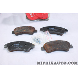 Jeu 4 plaquettes de frein TRW Citroen Peugeot original OEM GDB1463 pour citroen C4 xsara peugeot 206 1007 partner (oxydation) 