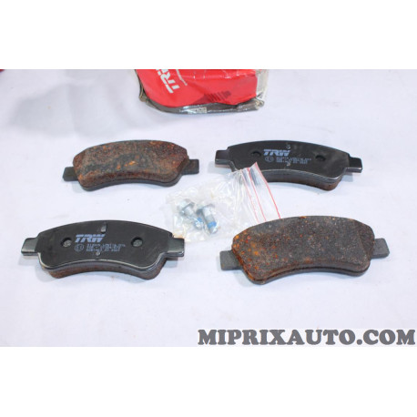 Jeu 4 plaquettes de frein TRW Citroen Peugeot original OEM GDB1463 pour citroen C4 xsara peugeot 206 1007 partner (oxydation) 