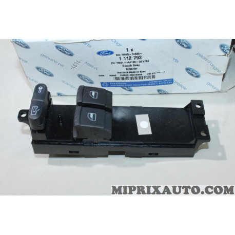 Platine boutons interrupteur commande leve vitre Ford original OEM 1112792 YM21-14A132-DBYYEJ 