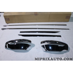 Pack chrome jeu 2 calottes coque retroviseur + jeu 4 baguettes moulures porte Nissan Infiniti original OEM KE6004E020 