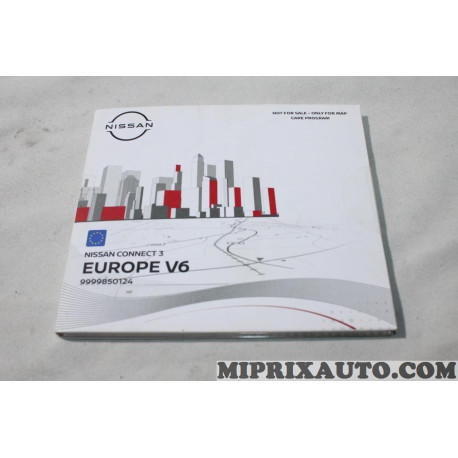 Carte SD navigateur GPS Europe V6 nissan connect 3 Nissan Infiniti original OEM 9999850124 99998-50124 