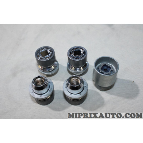 Kit 4 écrous antivol fixation roue jante Nissan Infiniti original OEM KE40989096 KE409-89096 