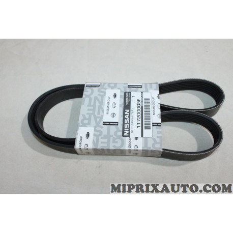 Courroie accessoire 6PK1126 Nissan Infiniti original OEM 1172000Q5F 11720-00Q5F 