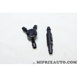 Jeu 2 connecteurs raccord durite tuyau liquide lave glace Nissan Infiniti original OEM 289376PA1A 28937-6PA1A 