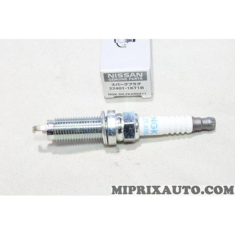 Jeu 4 bougies allumage NGK DILZKAR6A11 Nissan Infiniti original OEM 224011KT1B 22401-1KT1B 