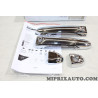 Jeu 4 coques recouvrement poignées de porte chrome Nissan Infiniti original OEM KE6051K052 KE605-1K052