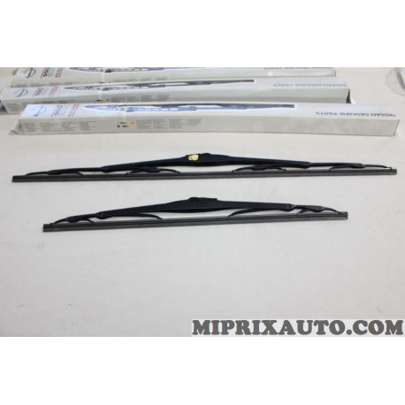 Jeu 2 balais essuie glace attache standard 650+450mm Nissan Infiniti original OEM KE28889990AG KE288-89990-AG 