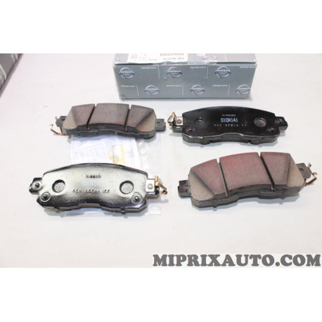 Jeu 4 plaquettes de frein Nissan Infiniti original OEM D10603TS0A D1060-3TS0A 