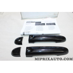 Kit 4 couvercles couvre poignée de porte Nissan Infiniti original OEM KE6051K052BK KE605-1K052-BK 