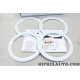 Kit 4 cerclages contour enceinte haut parleur blanc Nissan Infiniti original OEM KE6003V101WH KE600-3V101-WH pour nissan note