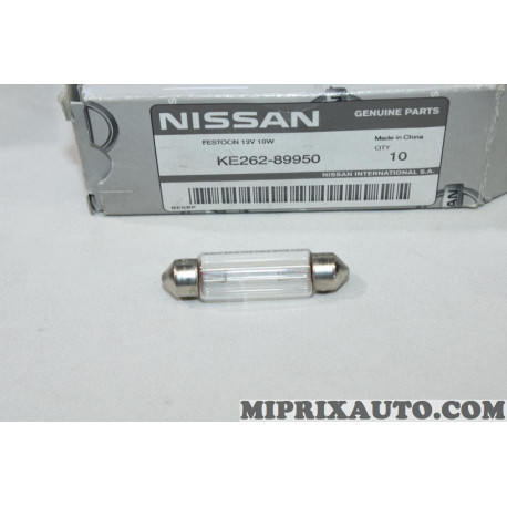 Ampoule navette lampe eclairage interieur Nissan Infiniti original OEM KE26289950 KE262-89950 