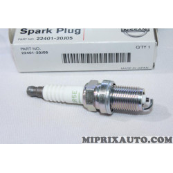 Jeu 4 bougies allumage NKG BKR5E Nissan Infiniti original OEM 2240120J05 22401-20J05 