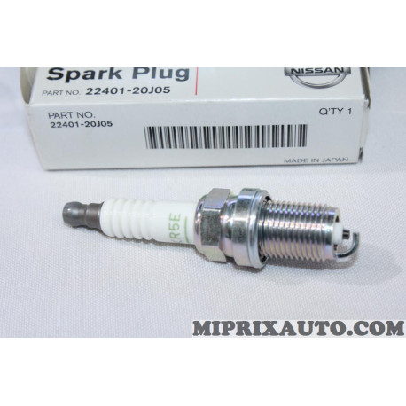 Jeu 4 bougies allumage NKG BKR5E Nissan Infiniti original OEM 2240120J05 22401-20J05 