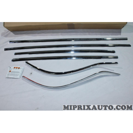 Jeu 6 baguettes moulure chrome joint leche vitre parechocs Nissan Infiniti original OEM KE6001K006 KE600-1K006 pour nissan juke 