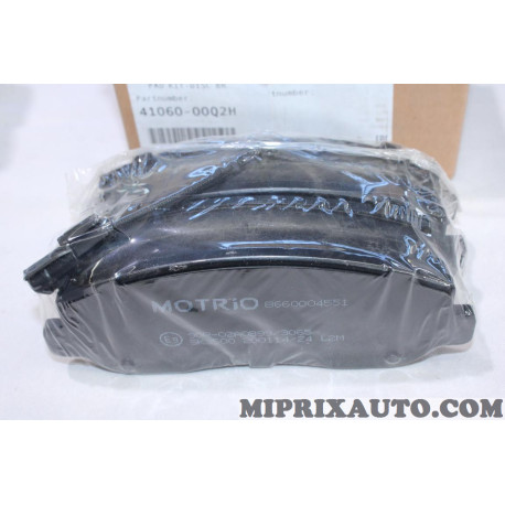 Lot 4 plaquettes de frein Motrio Nissan Infiniti original OEM 4106000Q2H 41060-00Q2H 