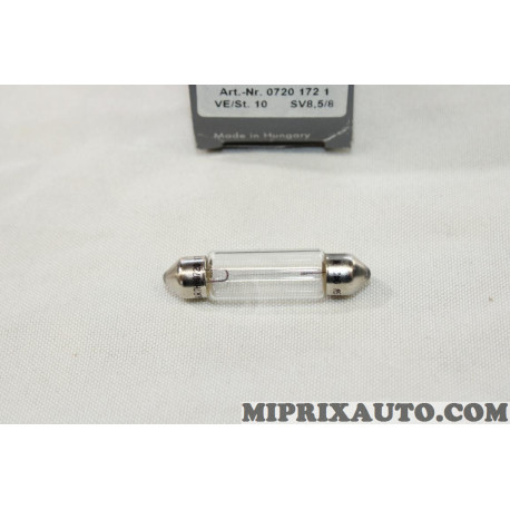 Lot 6 ampoules navette lampe plafonnier 41mm 12V 5W Wurth Nissan Infiniti original OEM 07201721 