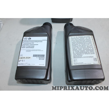 1 Bidon 1L 1 litre huile de boite de vitesses automatique Opel Chevrolet original OEM 95528429 