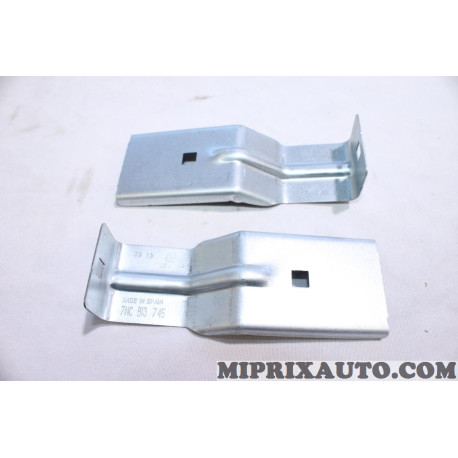 Jeu 2 equerres support fixation parechocs Volkswagen Audi Skoda Seat original OEM 7N0813745 