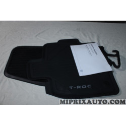 Jeu 4 tapis de sol sur mesure avant + arriere Volkswagen Audi Skoda Seat original OEM 2GA061500 82V pour volkswagen T-roc 