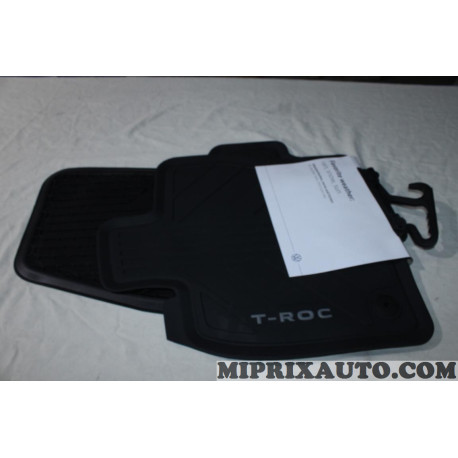 Jeu 4 tapis de sol sur mesure avant + arriere Volkswagen Audi Skoda Seat original OEM 2GA061500 82V pour volkswagen T-roc 