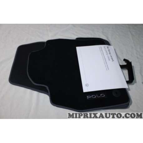 Jeu 4 tapis de sol sur mesure avant + arriere Volkswagen Audi Skoda Seat original OEM 2G1061270BWGK pour volkswagen polo 