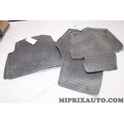 Jeu 4 tapis caoutchouc sur mesure avant + arriere Volkswagen Audi Skoda Seat original OEM 5N106150282V + 5N006151282V pour 