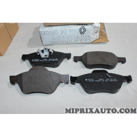Jeu 4 plaquettes de frein Renault Dacia original OEM 410601237R 