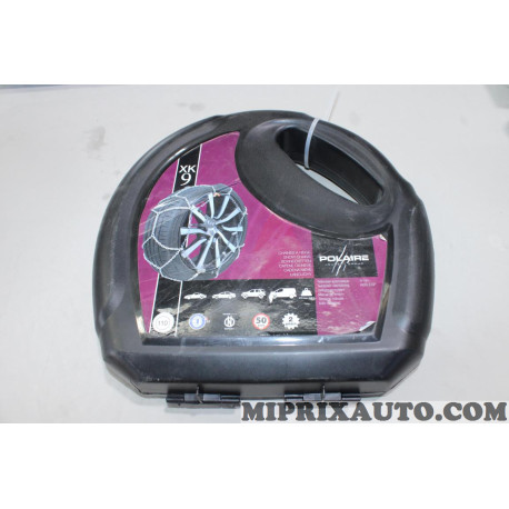 Jeu 2 chaines neige Polaire XK9 110 Renault Dacia original OEM 7711579849 pour roue jante 235/65/17 235/60/18 235/55/19 235 65 