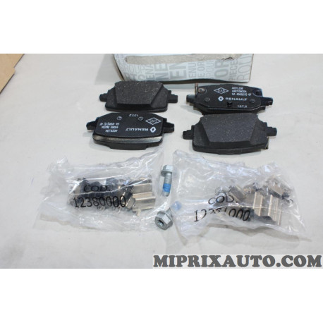 Jeu 4 plaquettes de frein Renault Dacia original OEM 440604785R 