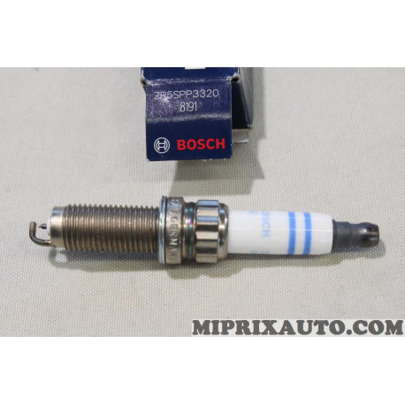 Lot 4 bougies allumage double platinum Bosch Citroen Peugeot original OEM ZR5SPP3320 8191 0242145535 