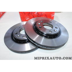 Jeu 2 disques de frein avant 296mm diametre TRW Renault Dacia original OEM DF6184 pour renault megane 3 III scenic 3 III 