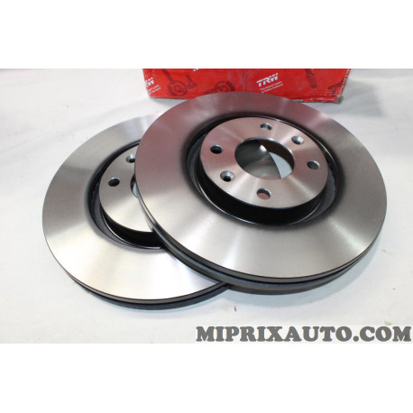 Jeu 2 disques de frein 283mm TRW Citroen Peugeot original OEM DF4183 pour citroen C3 berlingo peugeot 207 307 