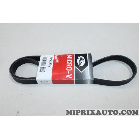 Courroie accessoire Gates Renault Dacia original OEM 6PK1275 