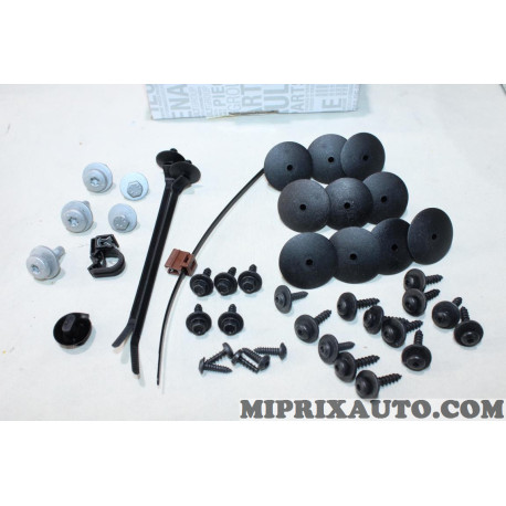 Pack agrafes fixation de parechocs Renault Dacia original OEM 620103703V pour renault kangoo 2 II 