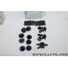 Pack agrafes attache clip fixation capot avec raccord gicleur Renault Dacia original OEM 651004586R
