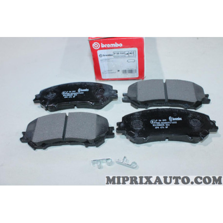 Jeu 4 plaquettes de frein Brembo Nissan Infiniti original OEM P56099 pour nissan X-trail T32 